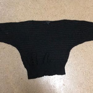 Black  cropped sweater